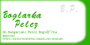 boglarka pelcz business card